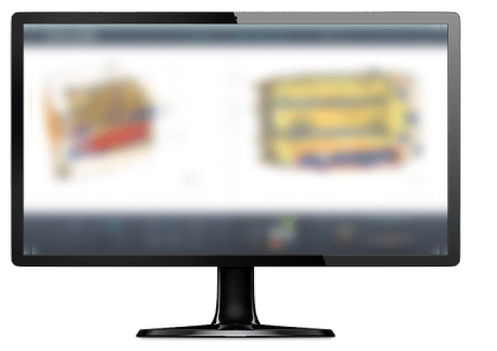 Écran présentant l'interface du logiciel de scanner 3D du projet