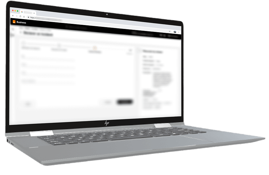 Écran issus du parcours de déclaration d'incident sur la plateforme Vibe