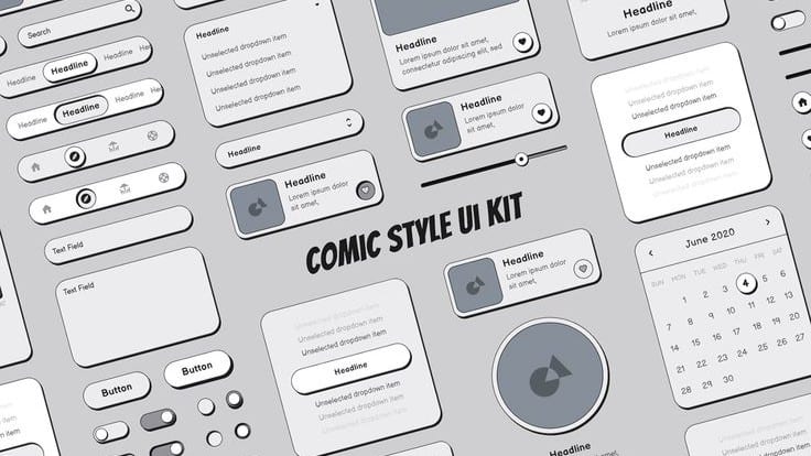 Inspiration de style d'interface trouvée sur Pinterest