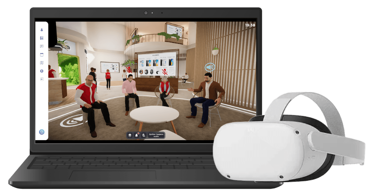 Écran présentant l'interface de l'application Teemew Event